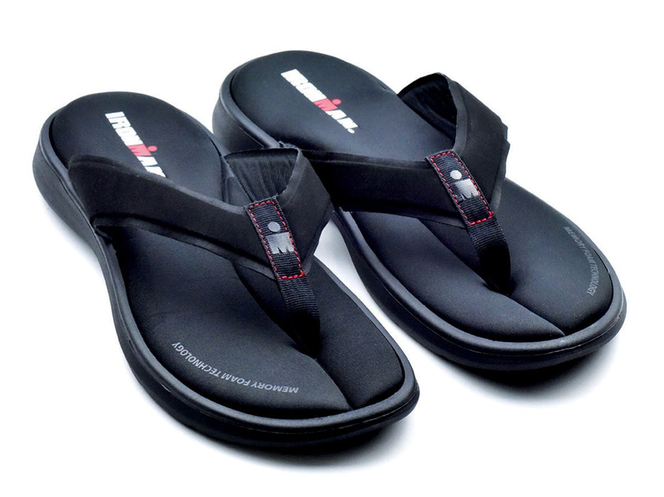 Ironman Women's Lani Supportive Recovery Flip Flop - Black