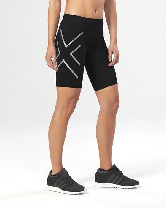2XU Women's Compression Shorts - Black/Silver