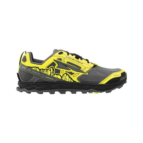 Altra Men's Lone Peak 4 Running Shoes - Gray/Yellow