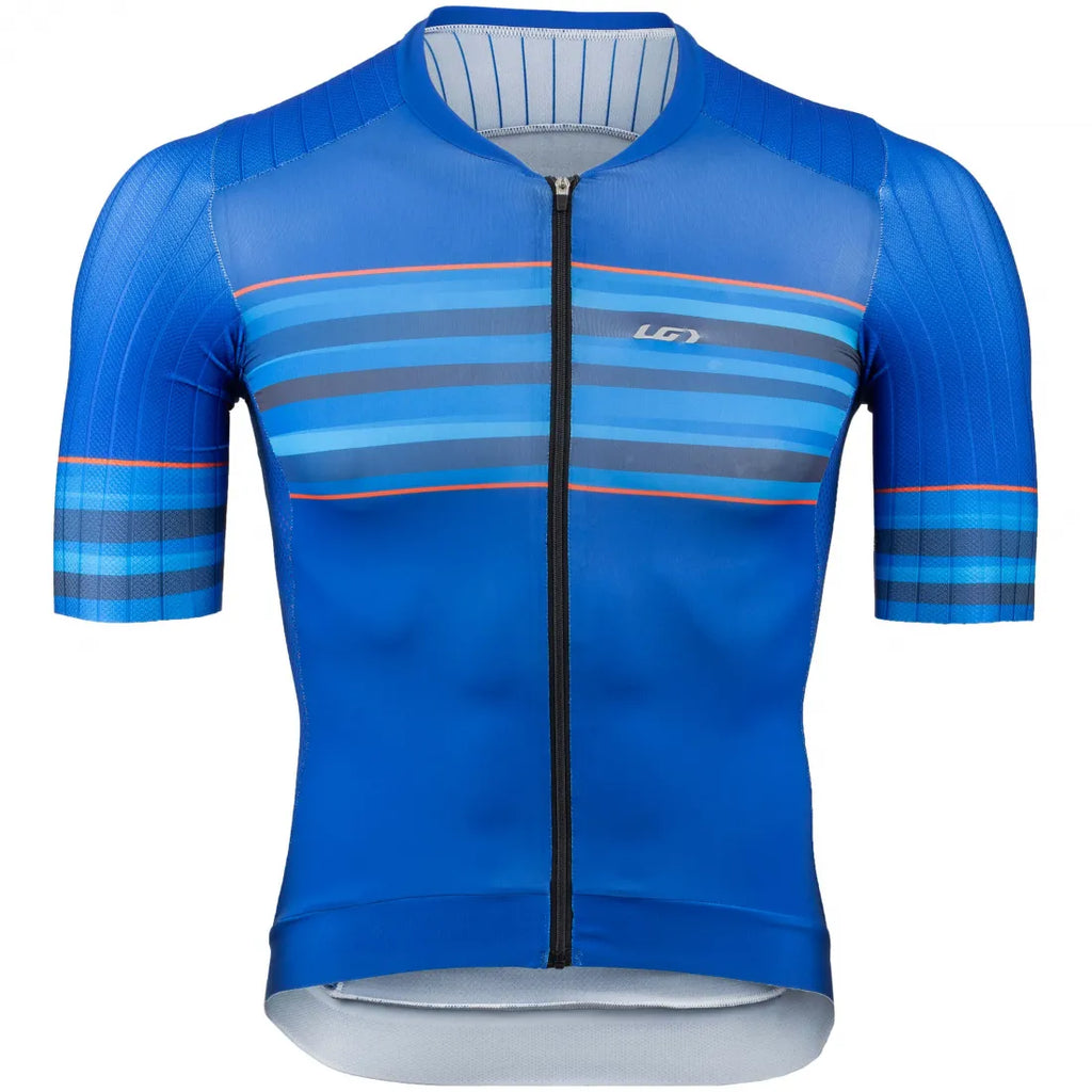 Maillot Cycliste Louis Garneau – Homme – Bleu – Taille L – Fermeture éclair Intégrale