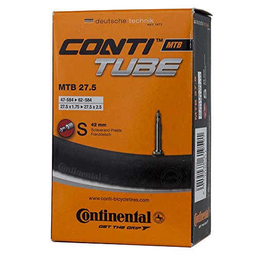 Continental Bicycle Tire Tube 27.5in X 1.75in-2.5in Schrader Valve 40mm Stem 225g