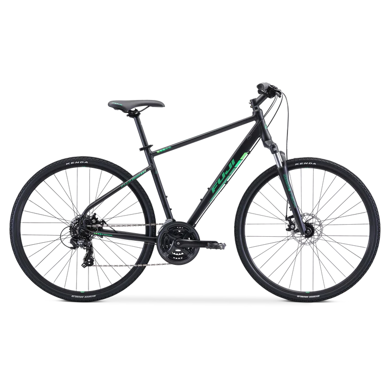 Fuji Traverse 1.7 Disc Microshift Satin Black Green 2022 Playtri The Colony