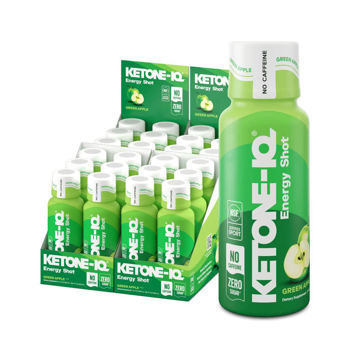 Ketone-IQ No Caffeine Shot - Green Apple