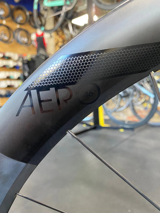 Reynolds Aero 46 Disc Carbon Clincher Tubeless Wheelset — Playtri Reynolds Aero 46 Disc Carbon Clincher Tubeless Wheelset — Playtri