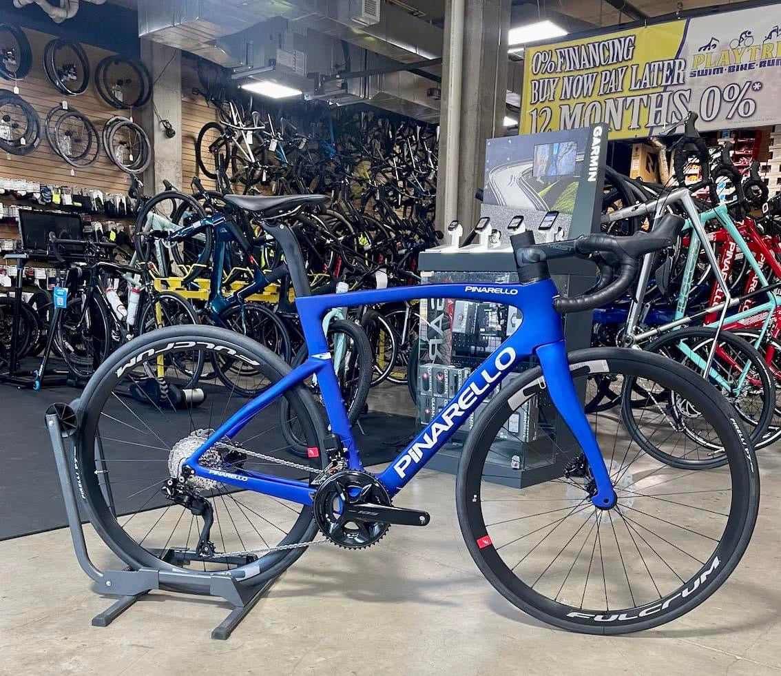 Pinarello F5 Shimano 105 Di2 12 Speed Impulse Blue - 2024 — Playtri The ...