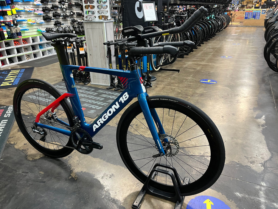 Argon 18 E-117 Disc Shimano Ultegra Di2 11 Speed w/ Profile Design GMR 50 Wheels - Blue