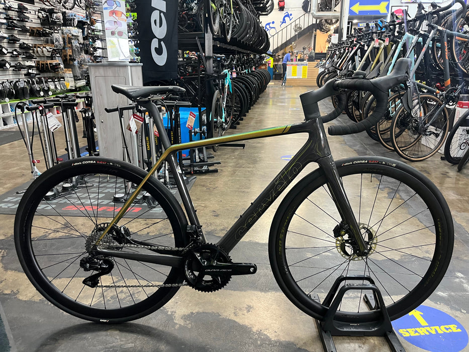 Cervelo R5 Shimano Dura-Ace Di2 12-Speed w/Profile Design GMR 38 Wheels - Lime/Black