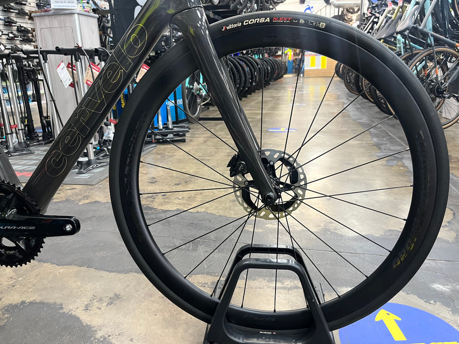 Cervelo R5 Shimano Dura-Ace Di2 12-Speed w/Profile Design GMR 38 Wheels - Lime/Black