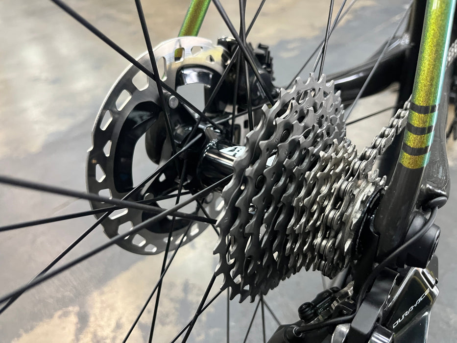 Cervelo R5 Shimano Dura-Ace Di2 12-Speed w/Profile Design GMR 38 Wheels - Lime/Black