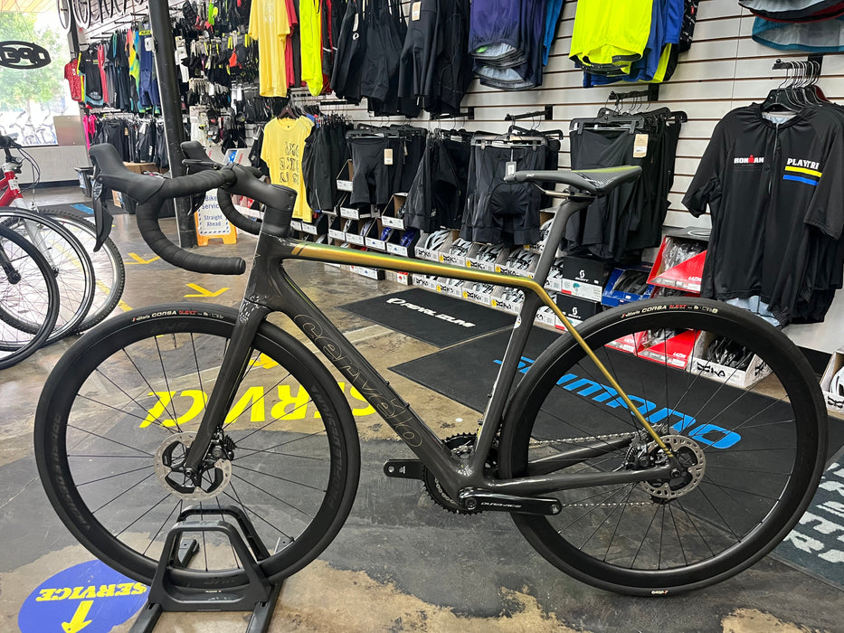 Cervelo R5 Shimano Dura-Ace Di2 12-Speed w/Profile Design GMR 38 Wheels - Lime/Black