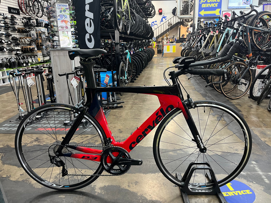Cervelo P3 Shimano Ultegra/105 11-Speed - Red/Black/Blue