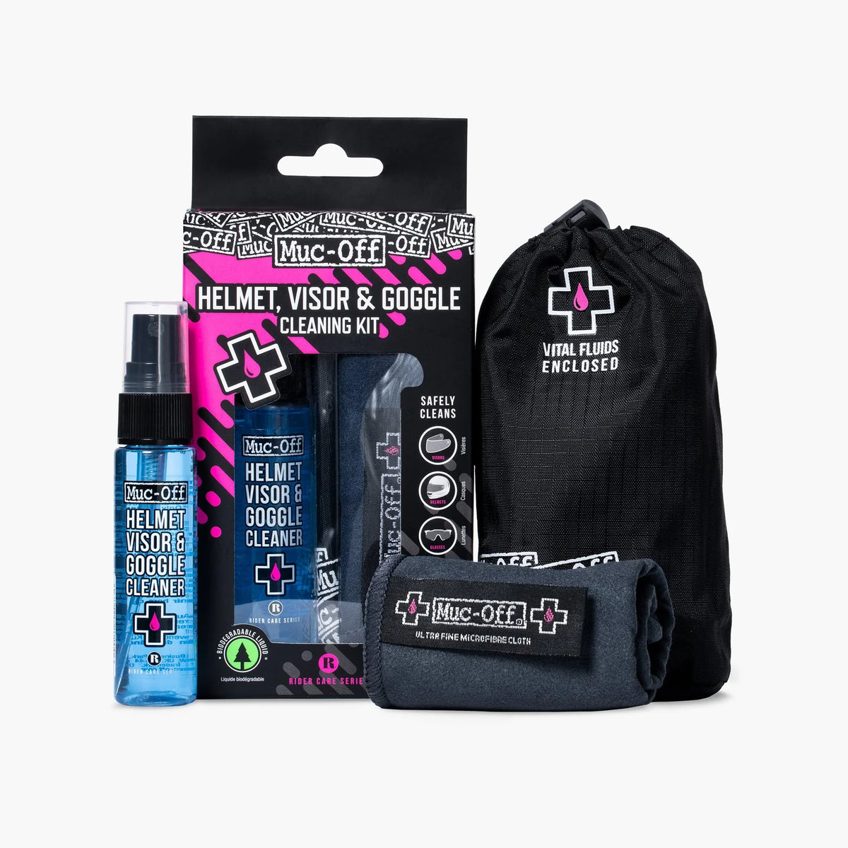 muc off goggle cleaner Muc-Off Visor, Lenses, & Goggle Cleaning Kit — Playtri The Colony