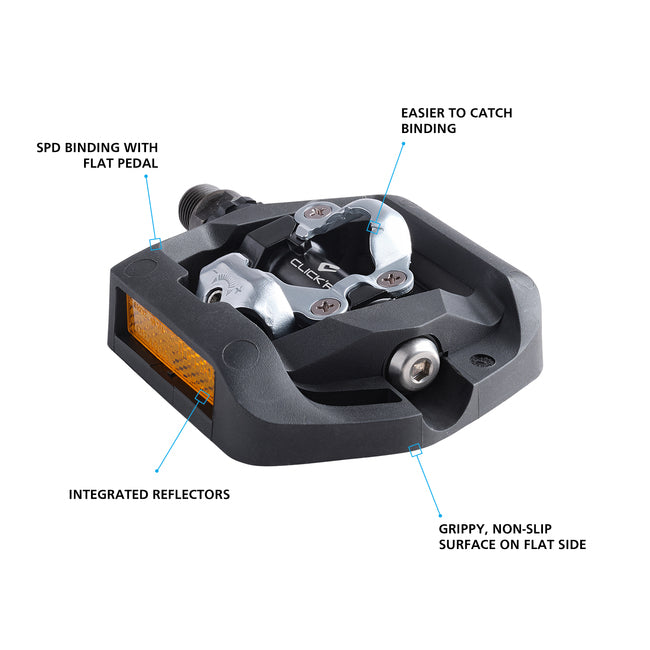 SHIMANO PEDAL, PD-T421, SPD PEDAL, W/REFLECTOR, W/CLEAT (SM-SH56)