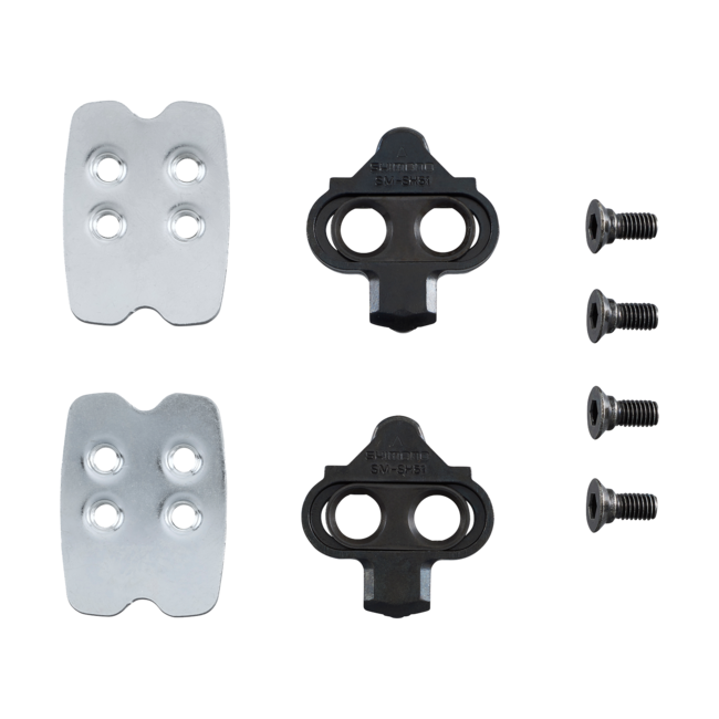 SM-SH51 SPD CLEAT SET (PAIR) SINGLE RELEASE W/ CLEAT NUT
