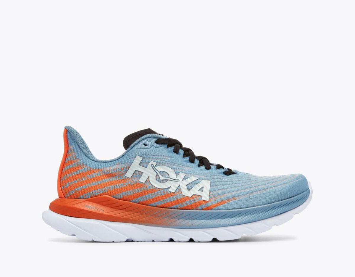 HOKA ONE ONE Mach 5 Mens Sz 11 Running Shoes Orange Blue Yellow Men main image 2