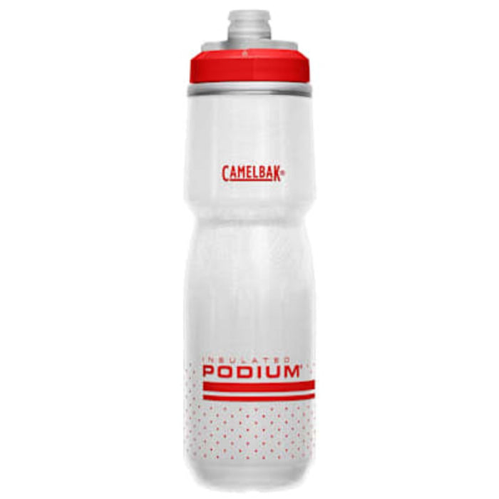 Camelbak Podium Chill 24 oz Water Bottle White/Red